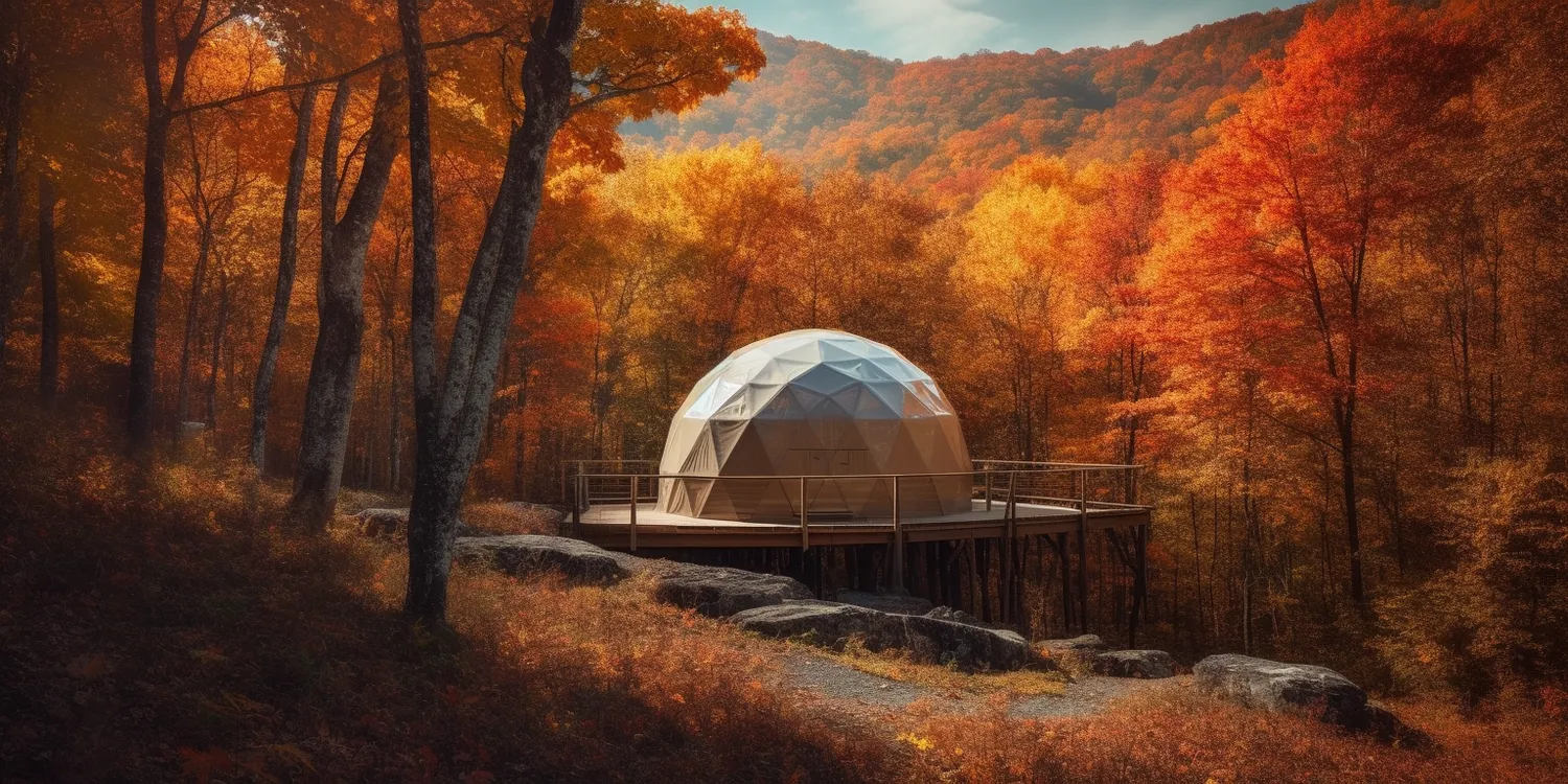 Glamping namiot sferyczny